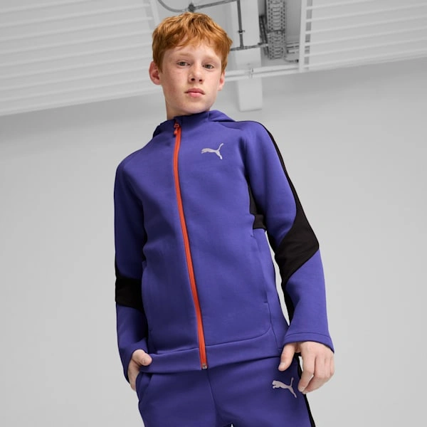 EVOSTRIPE Mikina s kapucí pro velké děti | PUMA Stylová svoboda a pohodlí, ideální na každý den!